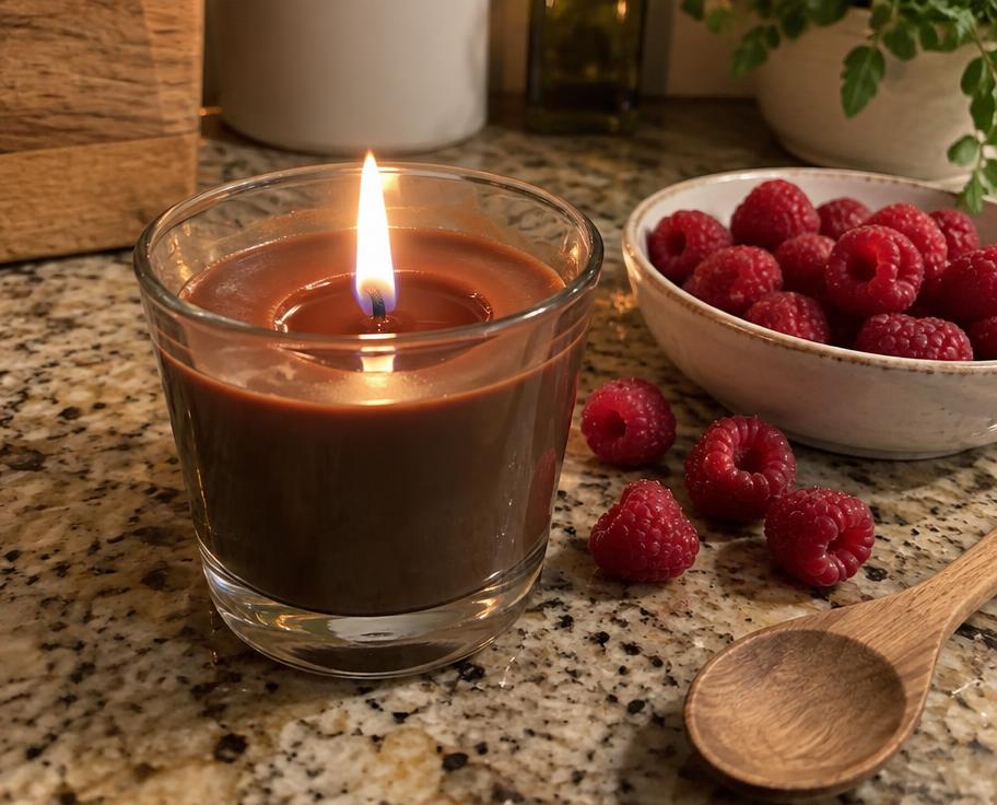 Illustrative candle photo, not a customer's result